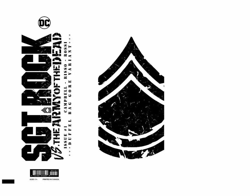 Dc Horror Presents Sgt Rock Vs The Army Of The Dead #1 (Of 6) C Frank Quitely Duffle Bag Gore Variant (09/27/2022) Dc