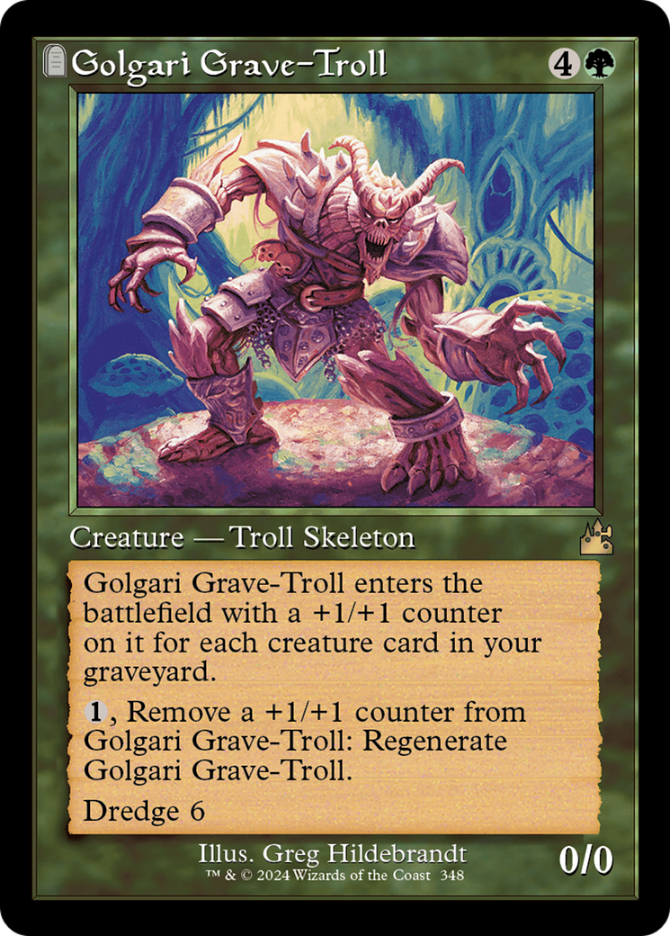 Golgari Grave-Troll (RVR-348) - Ravnica Remastered: (tombstone)