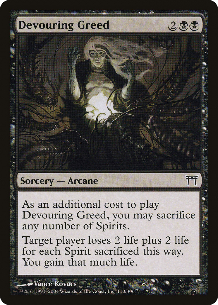 Devouring Greed (CHK-110) - Champions of Kamigawa Foil