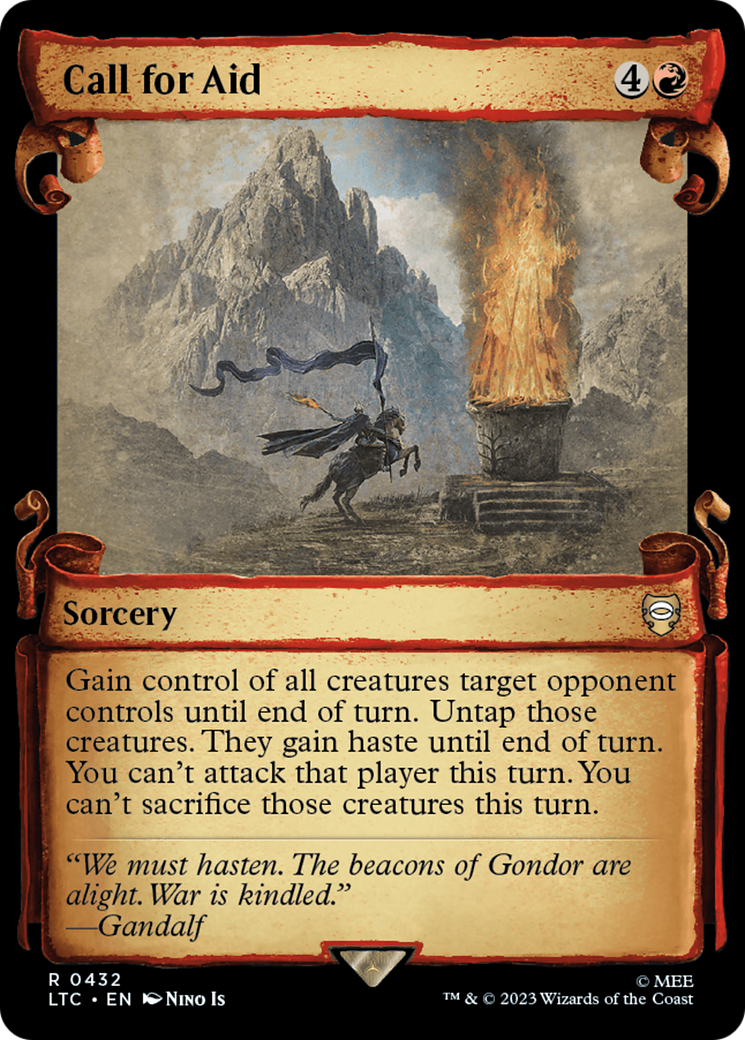 Call for Aid (LTC-432) - Tales of Middle-earth Commander: (Showcase) Foil