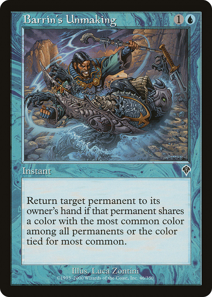 Barrin's Unmaking (INV-046) - Invasion Foil