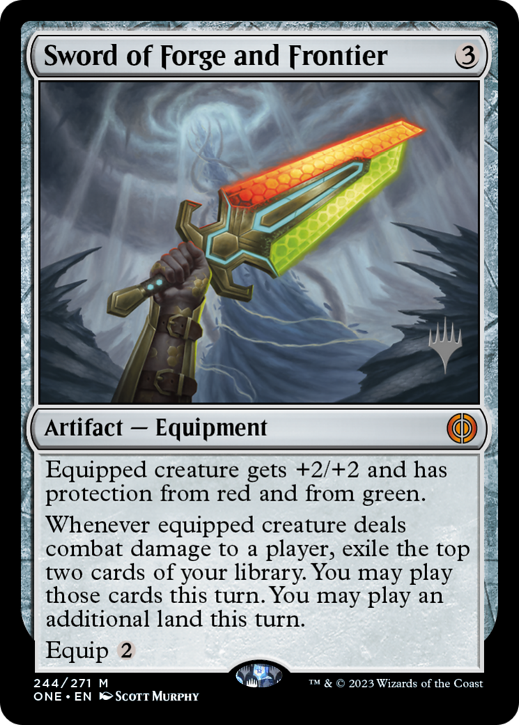 Sword of Forge and Frontier (PPONE-244P) - Phyrexia: All Will Be One Promos Foil