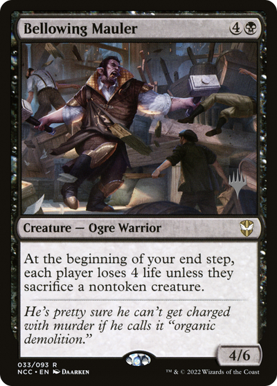 Bellowing Mauler (PPSNC-033) - New Capenna Commander Promos Foil