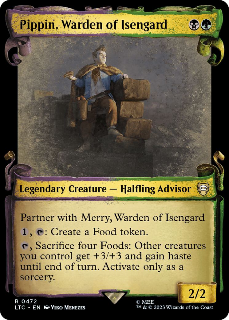 Pippin, Warden of Isengard (LTC-472) - Tales of Middle-earth Commander: (Showcase) Foil