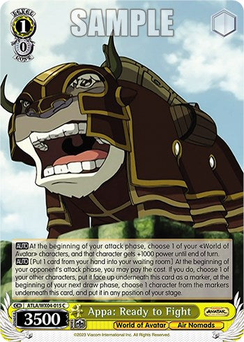 Appa: Ready to Fight (ATLA/WX04-015 C) - Avatar: The Last Airbender
