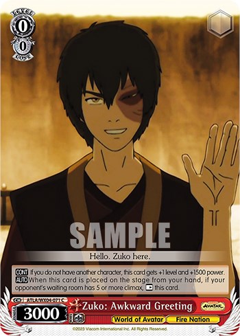 Zuko: Awkward Greeting (ATLA/WX04-071 C) - Avatar: The Last Airbender