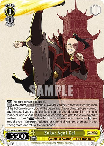 Zuko: Agni Kai (RRR) (ATLA/WX04-T04R RRR) - Avatar: The Last Airbender