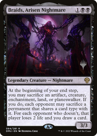 Braids, Arisen Nightmare (PPDMU-084) - Dominaria United Promos