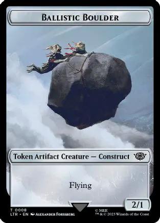 Ballistic Boulder // Food (0009) Double-Sided Token (LTR-8 // 9) - The Lord of the Rings: Tales of Middle-earth Foil