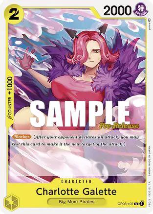 Charlotte Galette (OP03-107) - Pillars of Strength Pre-Release Cards