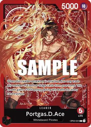 Portgas.D.Ace (Alternate Art) (Map) (OP03-001) - Pillars of Strength Foil