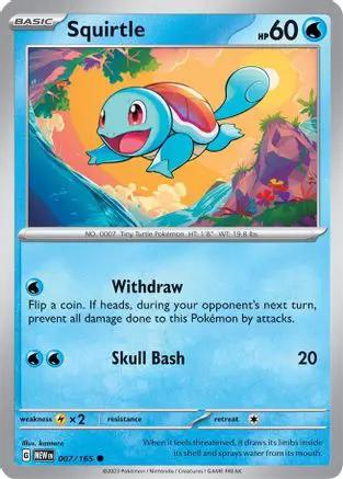 Squirtle 007/165 - SV Scarlet & Violet 151 Reverse Holofoil
