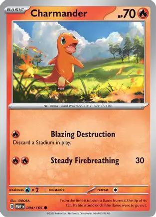 Charmander 004/165 - SV Scarlet & Violet 151 Reverse Holofoil