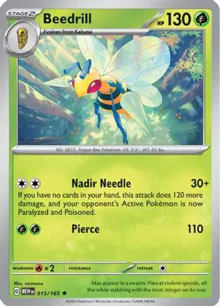Beedrill 015/165 - SV Scarlet & Violet 151 Reverse Holofoil
