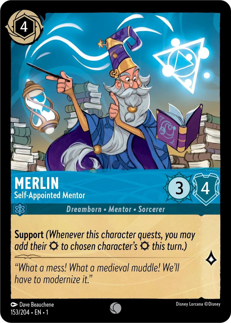Merlin - Self-Appointed Mentor (153/204) - The First Chapter Cold Foil