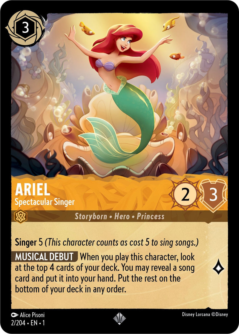 Ariel - Spectacular Singer (2/204) - The First Chapter Cold Foil