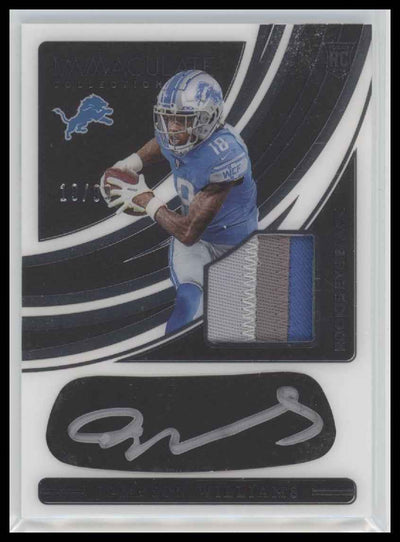 2022 Panini Immaculate Rookie Eye Black Jersey Jameson Williams #/99 #REB-JWI