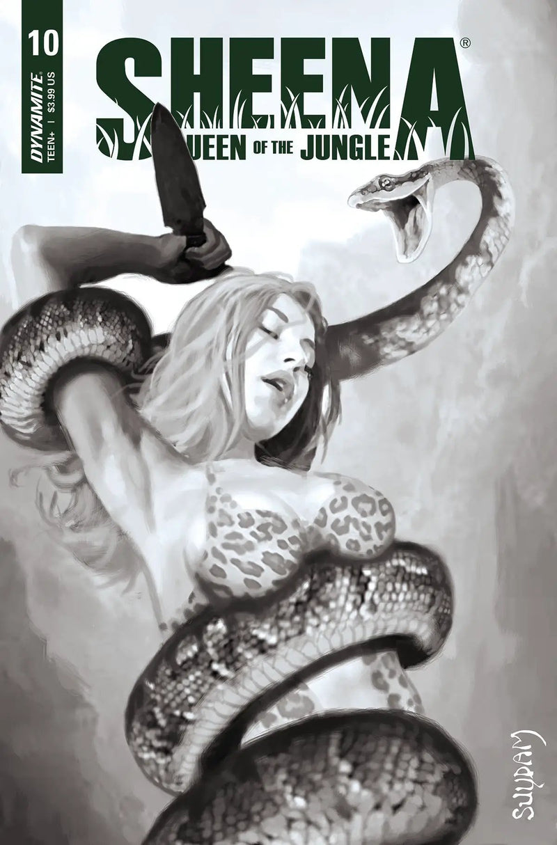 Sheena Queen Jungle #10 I 1:30 Arthur Suydam B&W Variant (11/16/2022) Dynamite