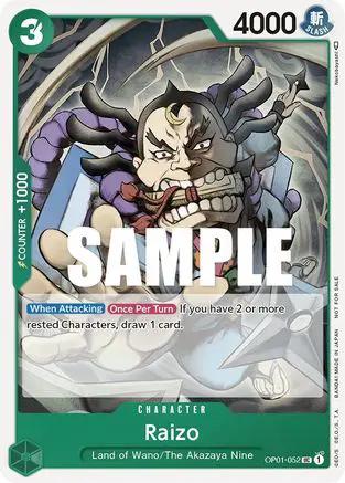 Raizo (Event Pack Vol. 2) (OP01-052) - One Piece Promotion Cards
