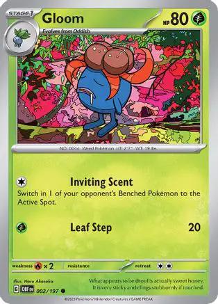 Gloom 002/197 - SV03 Obsidian Flames Reverse Holofoil