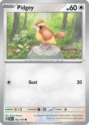 Pidgey 162/197 - SV03 Obsidian Flames Reverse Holofoil