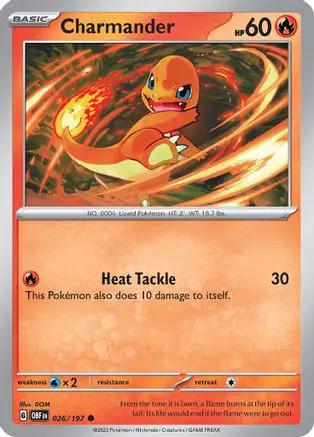 Charmander 026/197 - SV03 Obsidian Flames Reverse Holofoil