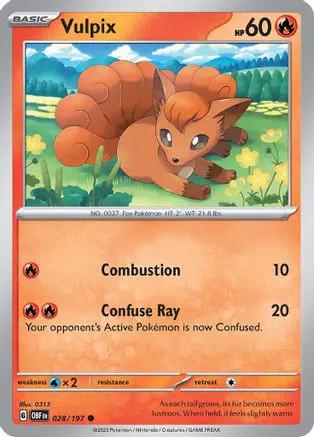 Vulpix 028/197 - SV03 Obsidian Flames