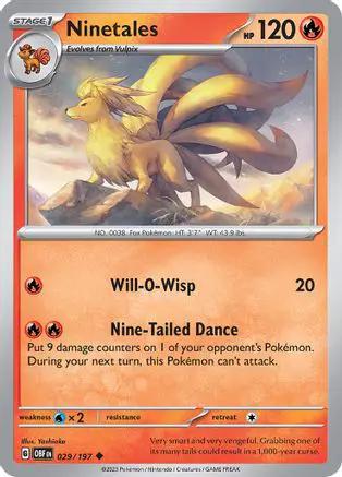 Ninetales 029/197 - SV03 Obsidian Flames Reverse Holofoil