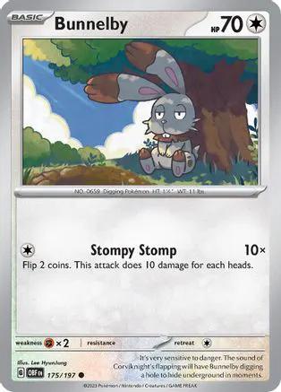 Bunnelby 175/197 - SV03 Obsidian Flames Reverse Holofoil