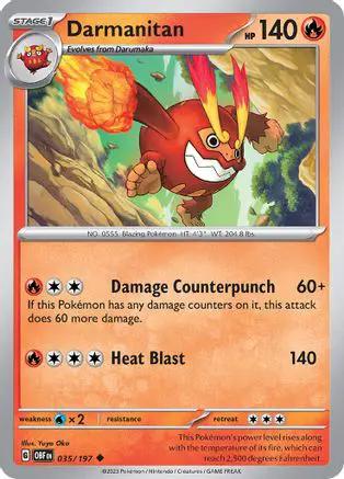 Darmanitan 035/197 - SV03 Obsidian Flames Reverse Holofoil