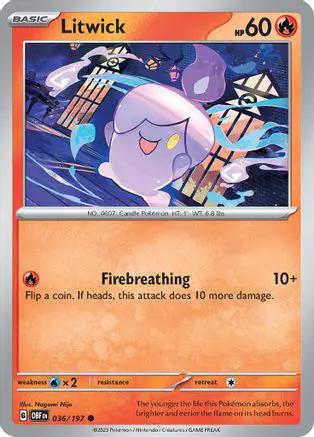 Litwick 036/197 - SV03 Obsidian Flames