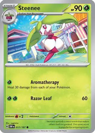 Steenee 017/197 - SV03 Obsidian Flames Reverse Holofoil