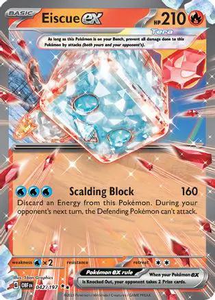 Eiscue ex 042/197 - SV03 Obsidian Flames Holofoil