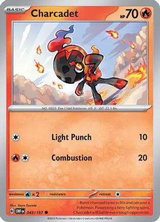Charcadet 043/197 - SV03 Obsidian Flames Reverse Holofoil