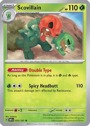 Scovillain 025/197 - SV03 Obsidian Flames Reverse Holofoil