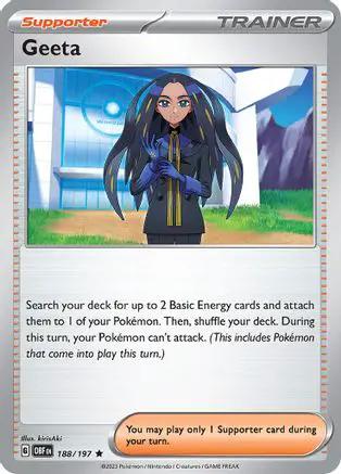 Geeta 188/197 - SV03 Obsidian Flames Reverse Holofoil