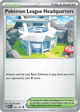 Pokemon League Headquarters 192/197 - SV03 Obsidian Flames