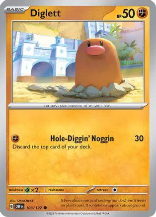 Diglett 103/197 - SV03 Obsidian Flames