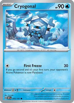 Cryogonal 055/197 - SV03 Obsidian Flames Reverse Holofoil