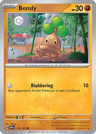 Bonsly 110/197 - SV03 Obsidian Flames Reverse Holofoil
