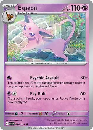 Espeon 086/197 - SV03 Obsidian Flames