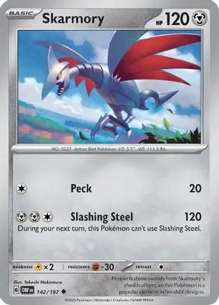 Skarmory 142/197 - SV03 Obsidian Flames Reverse Holofoil