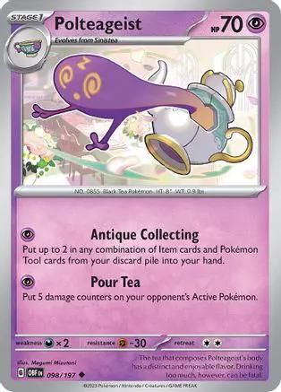 Polteageist 098/197 - SV03 Obsidian Flames Reverse Holofoil