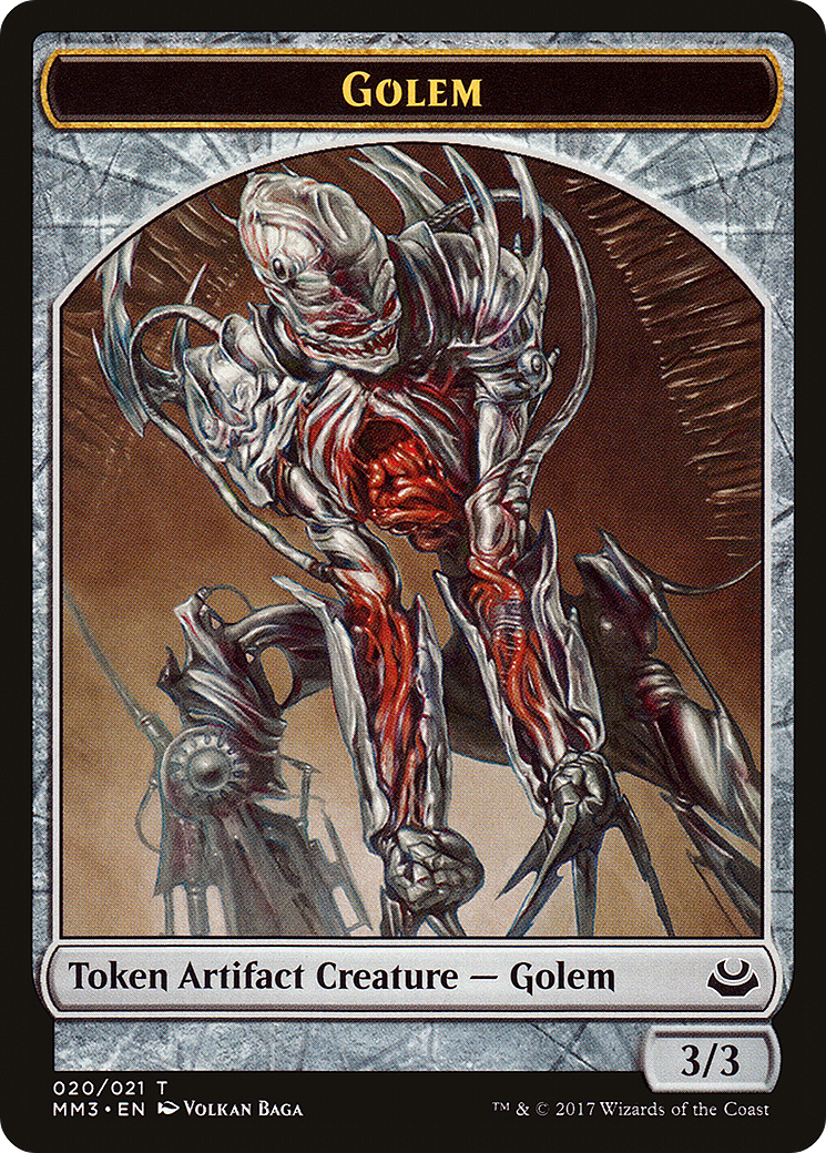 Golem (MM3-020) - Modern Masters 2017 Tokens