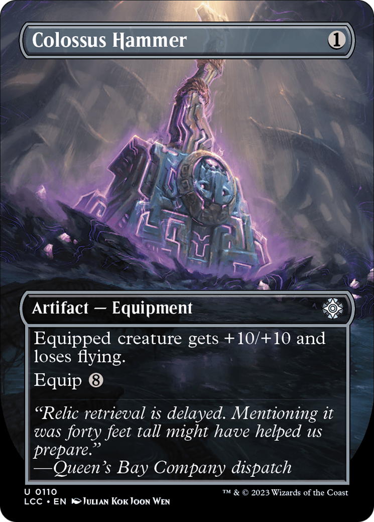 Colossus Hammer (LCC-110) - The Lost Caverns of Ixalan Commander (Borderless) Foil