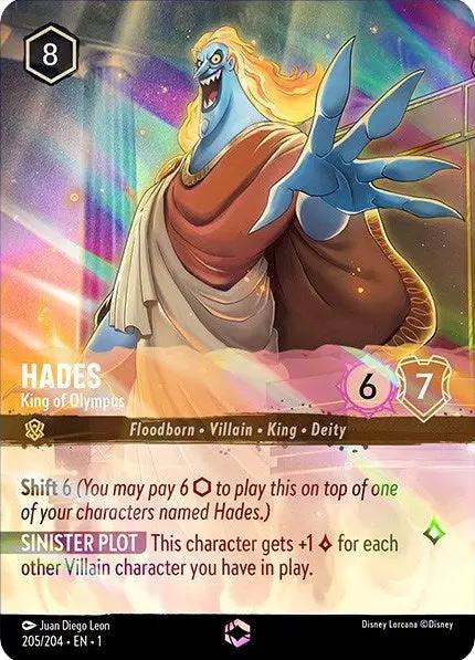 Hades - King of Olympus (Enchanted) (205/204) - The First Chapter Holofoil