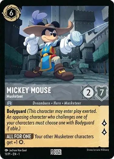 Mickey Mouse - Musketeer (11) - Disney Lorcana Promo Cards
