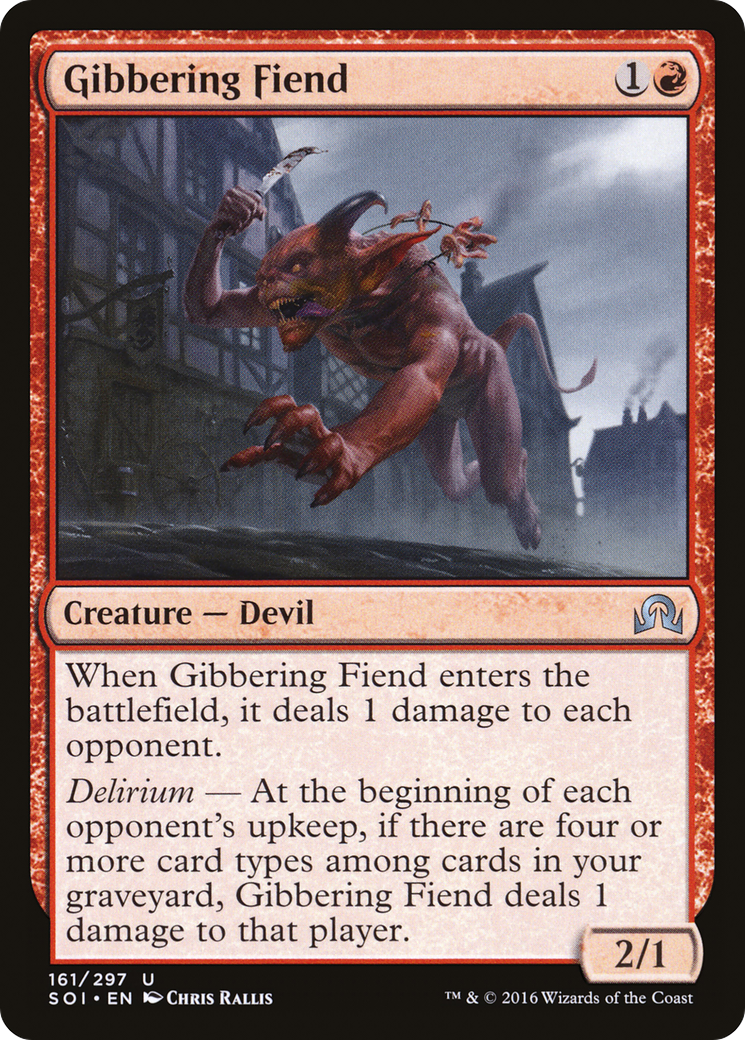 Gibbering Fiend (SOI-161) - Shadows over Innistrad Foil