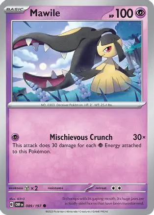 Mawile 089/197 - SV03 Obsidian Flames Reverse Holofoil