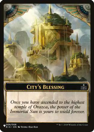 City's Blessing // The Monarch Double-sided Token (LIST-6 // 14) - The List Reprints